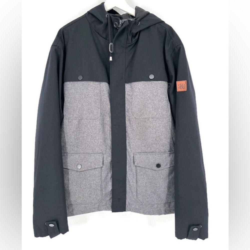 Rock &‎ Republic Jacket Coat Black and Gray XXL